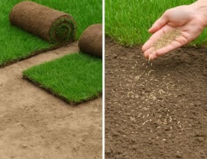Instant turf or grass seed